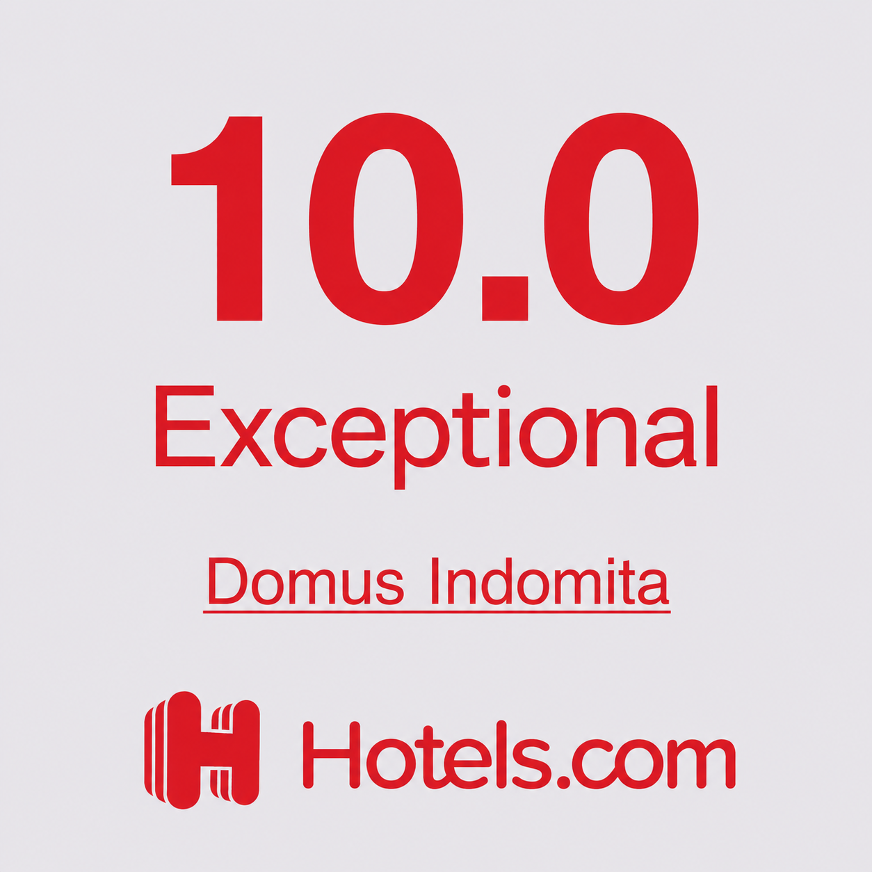 Hotels.com - Domus Indomita 10.0 Exceptional